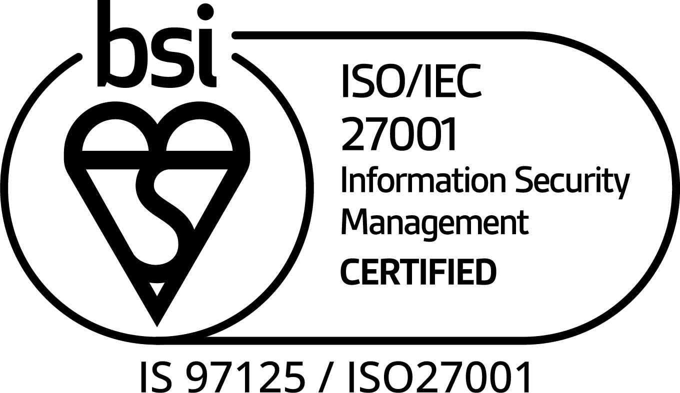 情報セキュリティマネジメントシステム（ISMS）　ISO27001　認証登録番号：IS97125